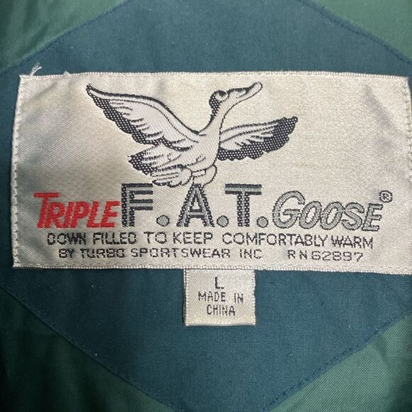 TRIPLE FAT GOOSE Men’s Hooded Puffer Jacket Size L - Picture 4 of 11
